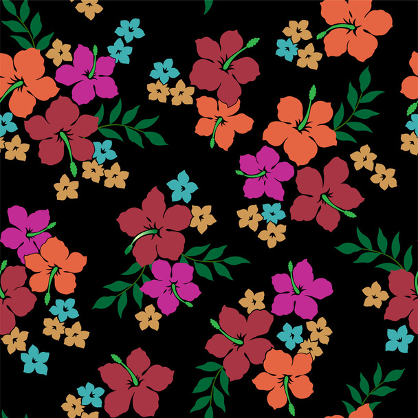 Repetition of Hibiscus - Vector, Image