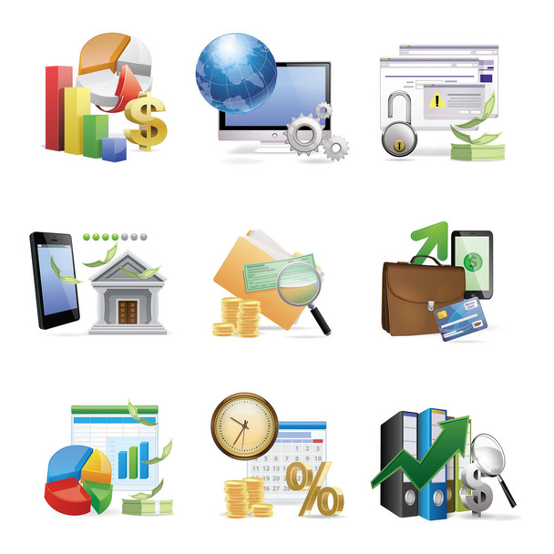 modern graphic vector illustration of icons - Vector, Image