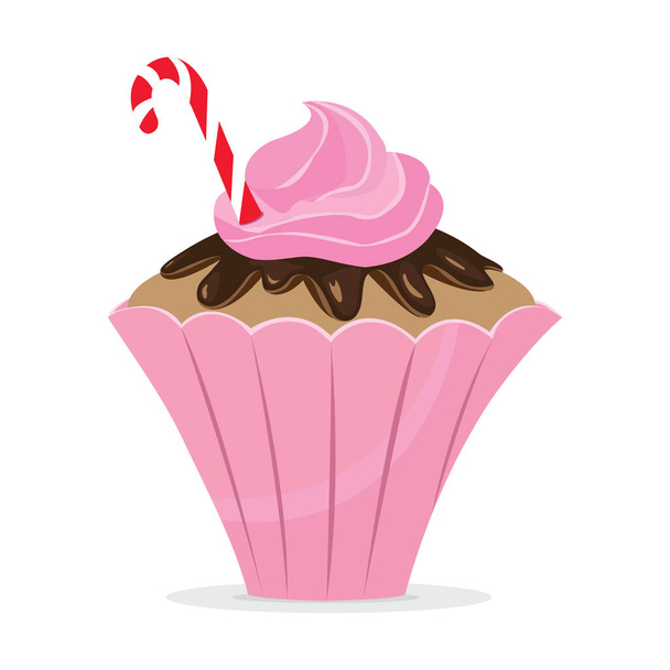 cupcake ikon vektor illusztráció - Vektor, kép