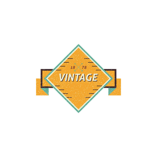 graphic vector illustration, vintage background badge  - Vektori, kuva
