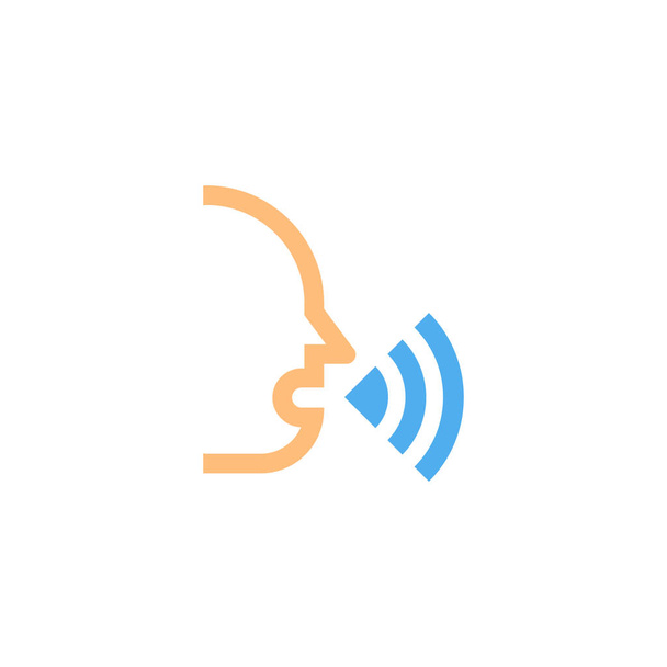 дизайн логотипа голосового вектора - Вектор,изображение