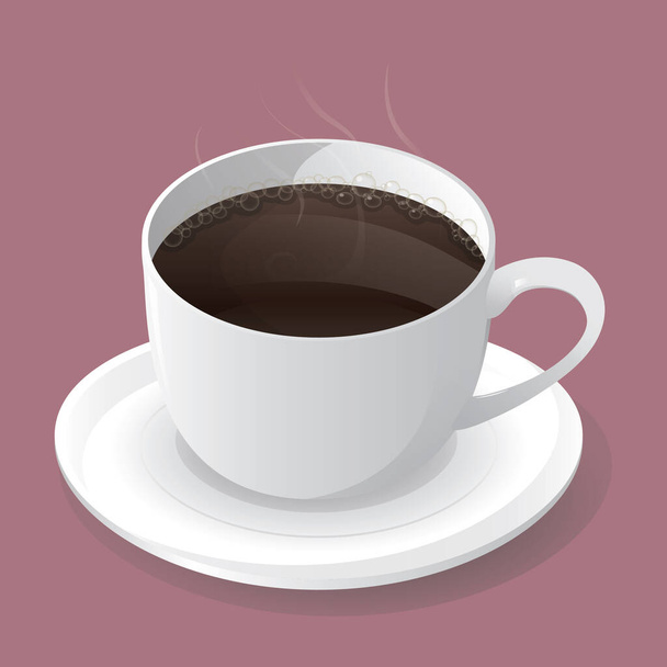modern graphic vector illustration of coffee - Vektor, obrázek