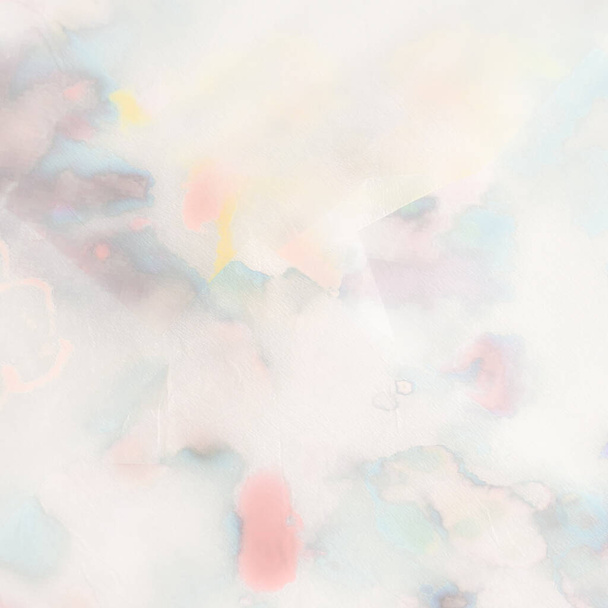 Tender Gentle Splash. Multicolor Cloudy Paint.  - Fotoğraf, Görsel