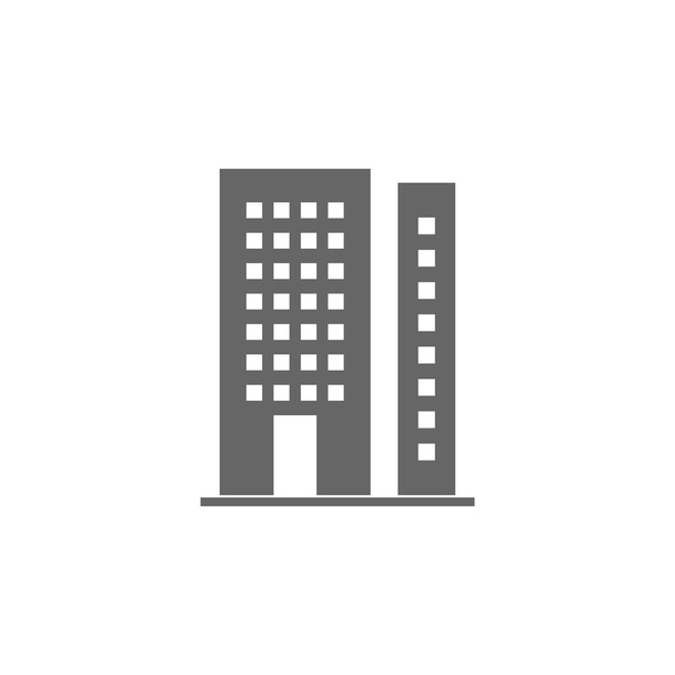 Розташований на білому фоні. Будівлі Icon Trendy And Modern Buildings Symbol For Logo, Web, App, Ui. Простий знак "Ікона". Buildings Icon Flat Vector Illustration For Graphic and Web Design. - Вектор, зображення