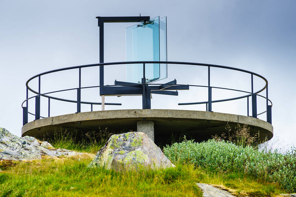 Nedre Oscarshaug viewpoint National tourist scenic route 55 Sognefjellet, Norway - Valokuva, kuva