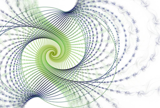σπειροειδές φράκταλ μοτίβο με τη μορφή σπειροειδών, αφηρημένο φόντο - Φωτογραφία, εικόνα
