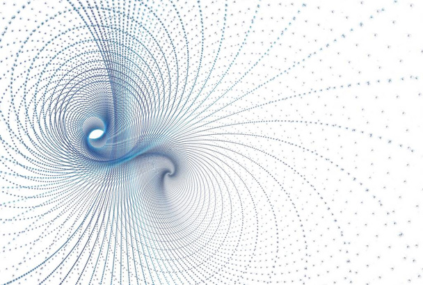 serie de estallido fractal. composición de líneas radiales y luces sobre el tema de la ciencia, la tecnología y el diseño - Foto, Imagen