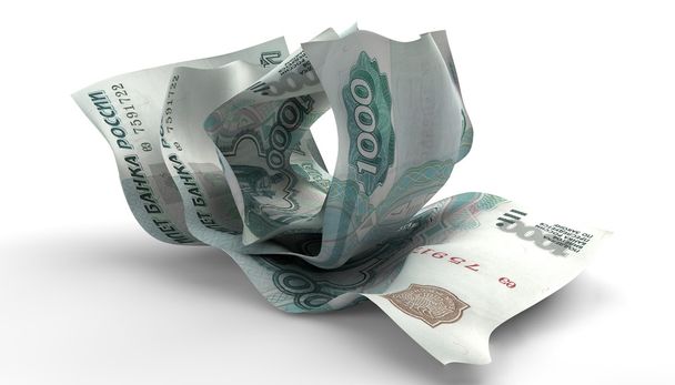хрустів вгору російський рубль нотатки - Фото, зображення