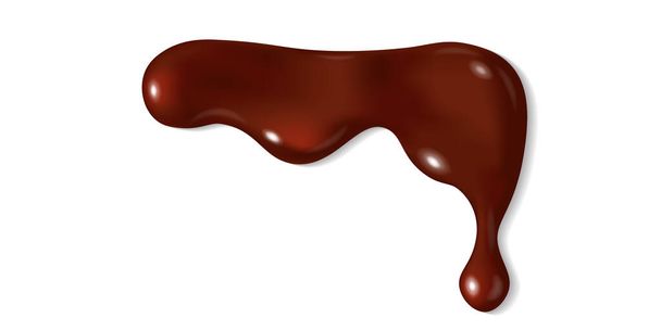 溶かしたチョコレートを滴下 - ベクター画像