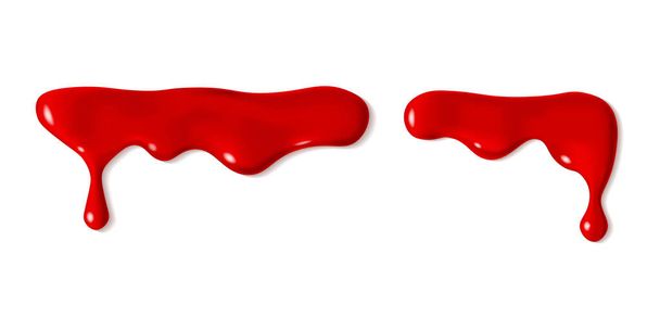 Dripping red blood - Vector, Imagen