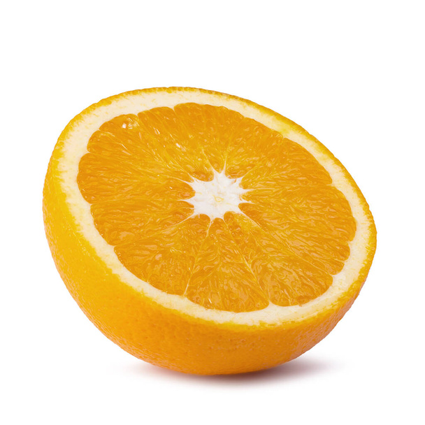 φέτα πορτοκαλιού, διαδρομή αποκοπής, απομονωμένη σε λευκό φόντο - Φωτογραφία, εικόνα