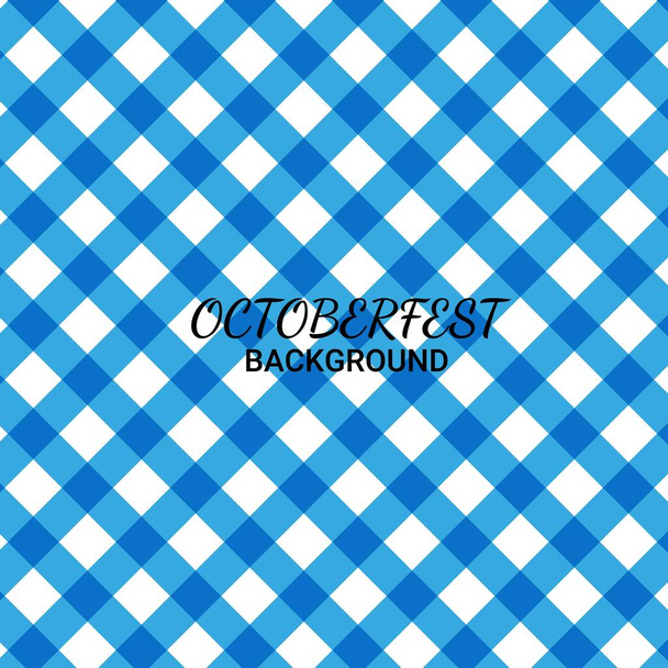 Fondo abstracto Octubre Festival Tema Azul Blanco Patrón - Vector, imagen
