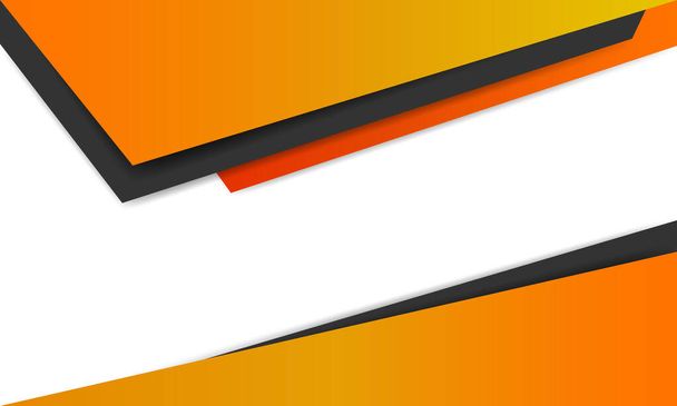 Orange and black triangle geometric background overlap layer, space for design, Vector illustration, Modern style - Vector, Imagen
