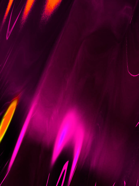Krásné tmavě fialové abstraktní tekuté pozadí s kovovým leskem a světlé zvýraznění. - Fotografie, Obrázek