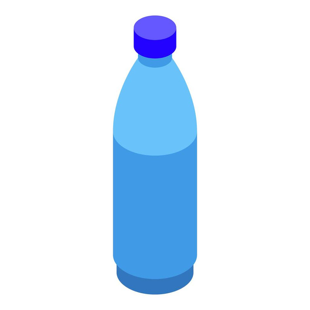 Water bottle icon, isometric style - ベクター画像