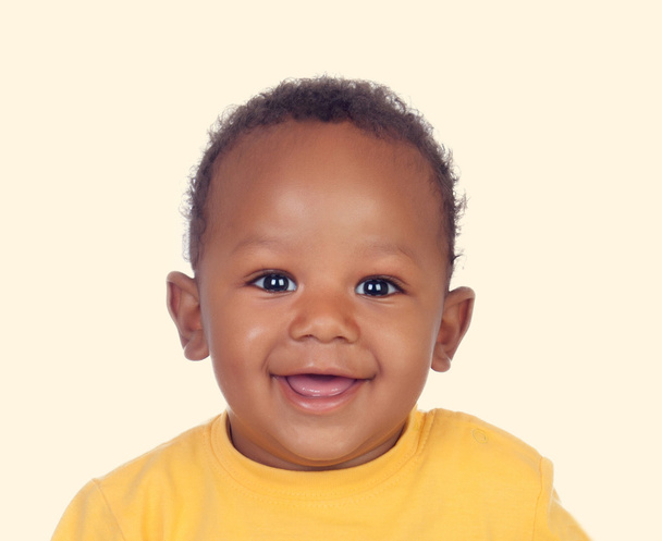 a gyönyörű mosoly imádnivaló afrikai baby - Fotó, kép