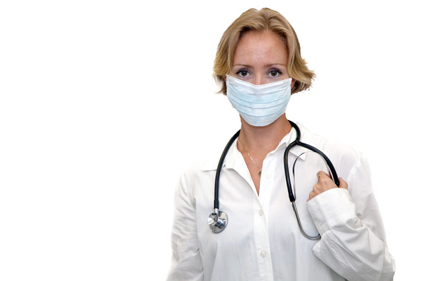 beyaz izole kadın doktor - Fotoğraf, Görsel