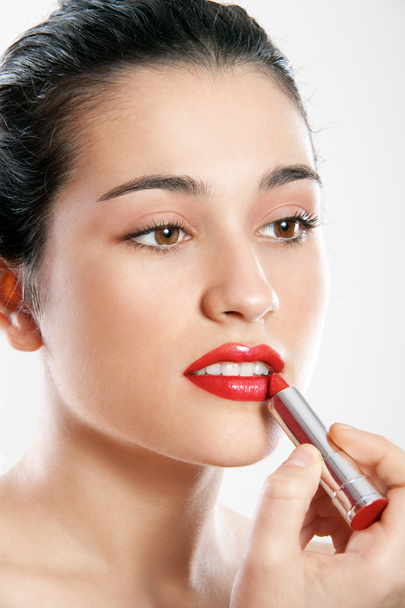 rode lippenstift - Foto, afbeelding