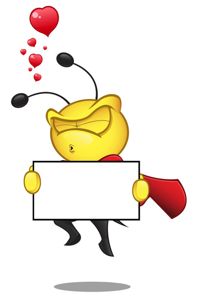 Personagem de abelha super
 - Vetor, Imagem