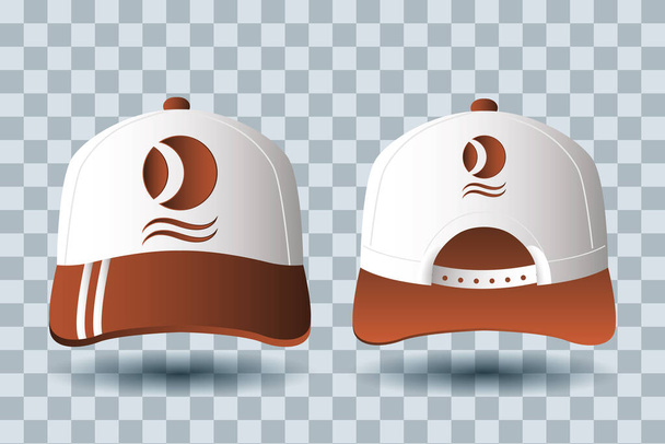 casquettes de sport accessoires de marque icônes - Vecteur, image
