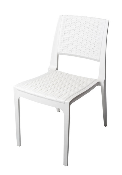 One garden chair isolated on white background - Φωτογραφία, εικόνα