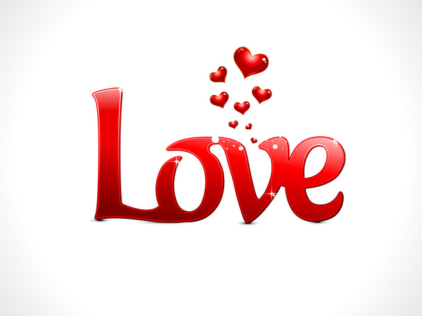 abstract love text - Vector, afbeelding