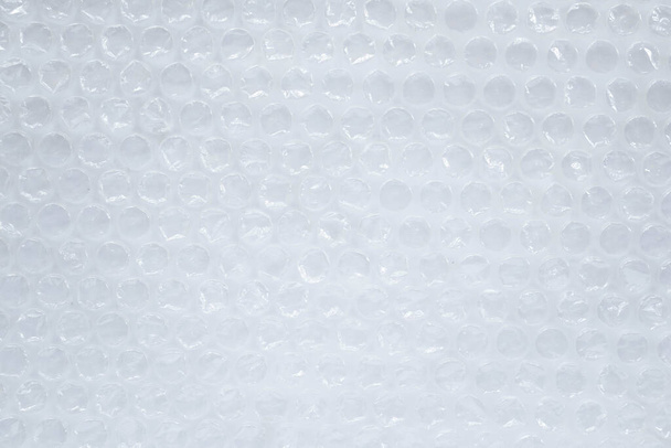 Fermer bulle d'air marchandises de protection contre la distorsion. chaîne plastique Emballage industriel - Photo, image