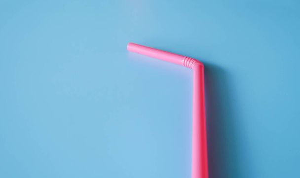 used plastic drinking straw - Foto, imagen