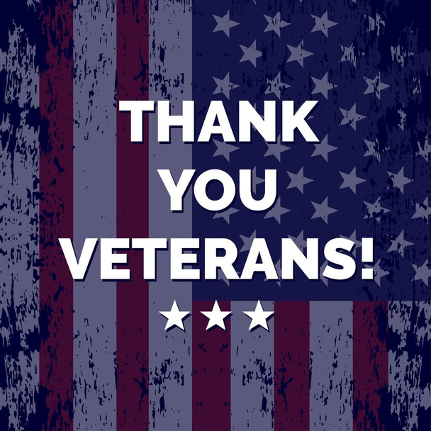 Joyeuse journée des vétérans. Merci aux vétérans. Honorer tous ceux qui ont servi - Vecteur, image