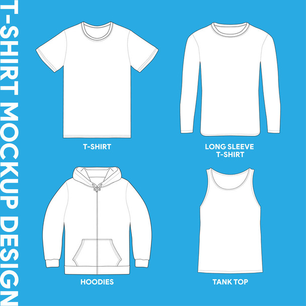 Vector T-Shirt Template illustrations. - Vector, Image