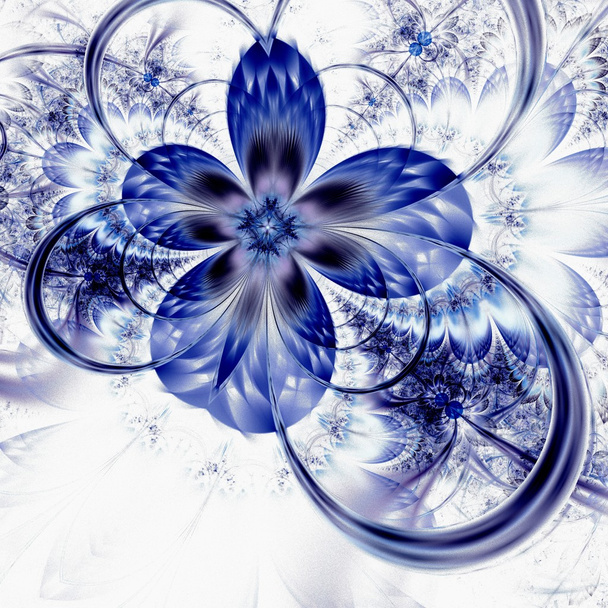 Padrão de flor fractal colorido
 - Foto, Imagem