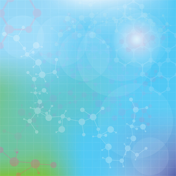 abstracte moleculen medische achtergrond (vector). - Vector, afbeelding