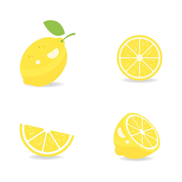 Fresh Lemon icon vector illustration design template - Vector, Image