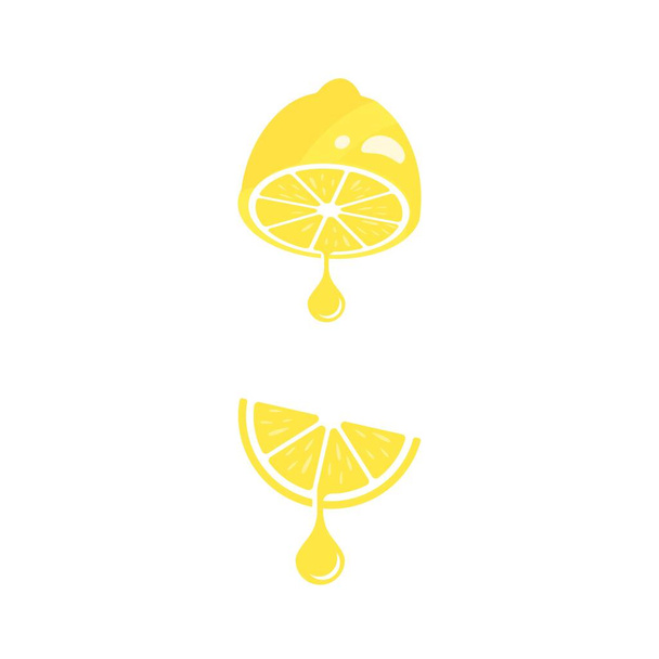 Frische Zitrone Symbol Vektor Illustration Design-Vorlage - Vektor, Bild