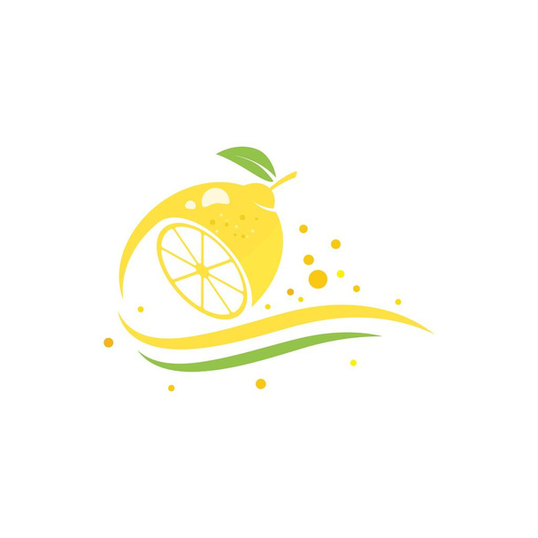 Fresco icono de limón vector ilustración plantilla de diseño - Vector, Imagen