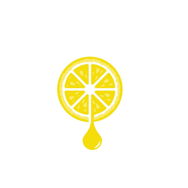 Frische Zitrone Symbol Vektor Illustration Design-Vorlage - Vektor, Bild