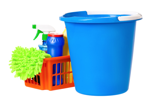 kbelík modré a oranžové košík - Fotografie, Obrázek