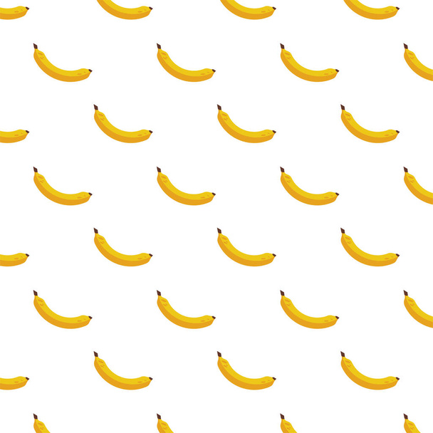 bananas fresh delicious fruits pattern background - ベクター画像