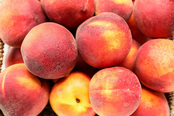 Makea kypsiä persikoita tausta - Valokuva, kuva