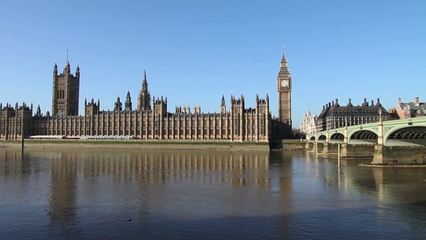 Parlamentsgebäude in London - Filmmaterial, Video