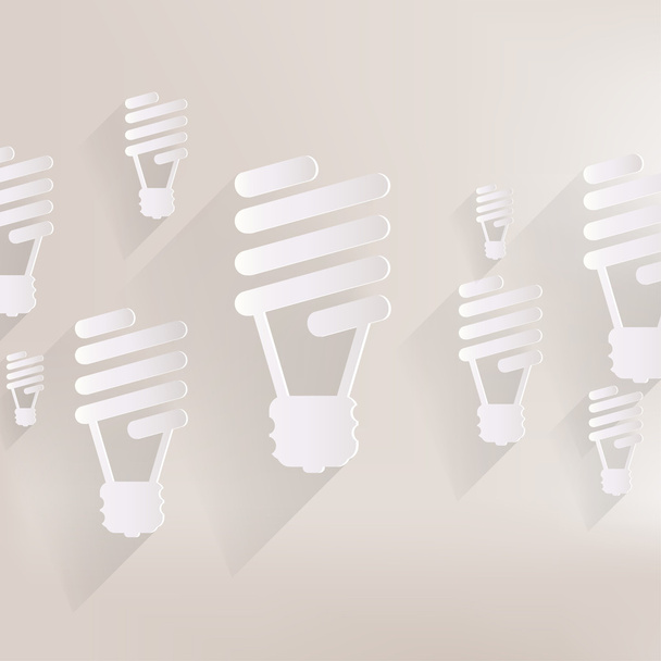 Энергосберегающая лампочка - Вектор,изображение
