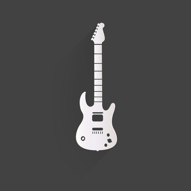 Icono de guitarra. Fondo musical
 - Vector, imagen