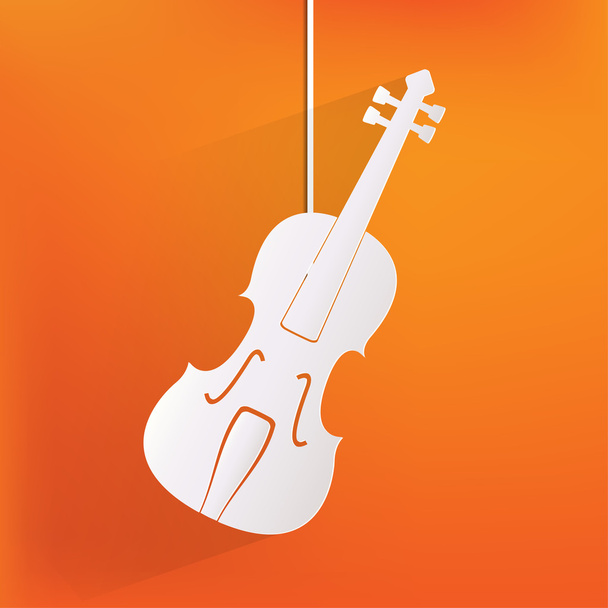 Violin Icon. Music background - Vector, Image