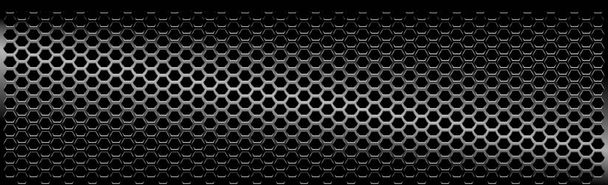 白の反射を持つ黒の穿孔鉄-ベクトル図 - ベクター画像