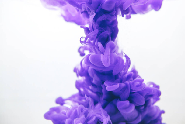 Purple color ink in water - Foto, Imagem