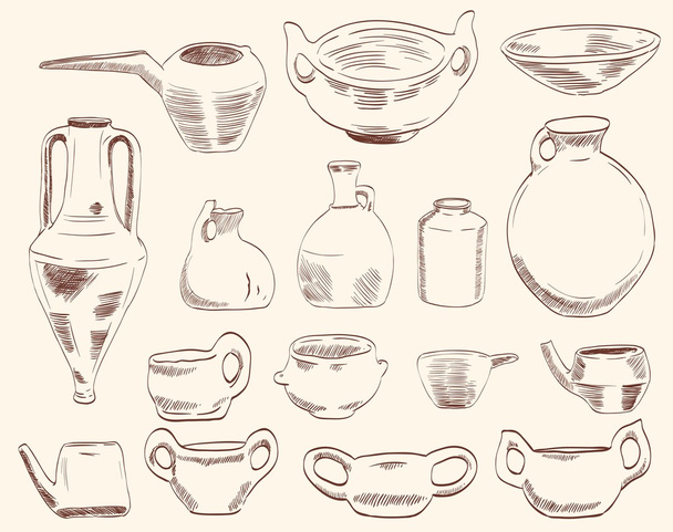 Vases and pitchers - Vecteur, image