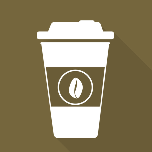 takeaway χαρτί ico φλιτζάνι καφέ - Διάνυσμα, εικόνα