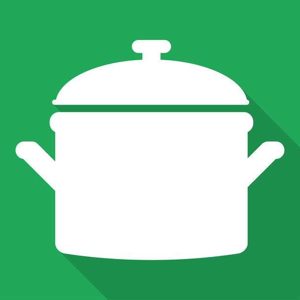 keuken pan pictogram - Vector, afbeelding