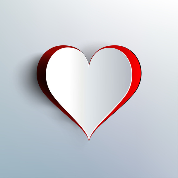 Valentin-nap. absztrakt papír szívét. szerelem - Vektor, kép