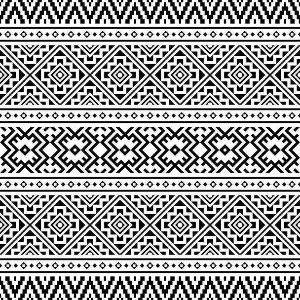 Традиционный ацтекский бесшовный дизайн текстуры фона - Вектор,изображение
